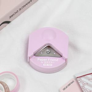 현대오피스 코너라운더 HR-101 모서리 커팅기 재단기 핑크