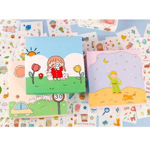 100장 인스 인쇄소스티커 랜박 다꾸 랜덤박스 캐릭터 스티커 A타입