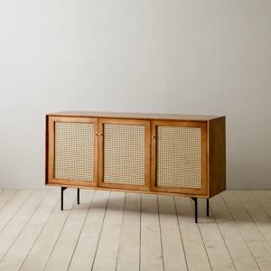 [리퍼] 로라 라탄 원목 사이드보드 2colors