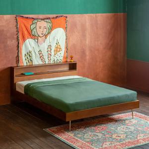 [리퍼] 브루나 원목 침대프레임 (SS/Q/K)