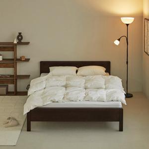 패널추가 로그 SE0등급 고무나무 원목 침대 프레임 SS/Q