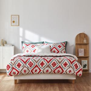 헬싱키 노르딕 양털 극세사 차렵이불+베개커버 세트 SS Q K