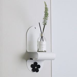 NEW 에어 쉘프 아치형 무타공 미니 메탈 2단 다용도 벽선반 꼭꼬핀 무지주 북엔드