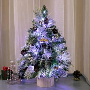 크리스마스 미니트리 워머 완제품 풀세트 LED 노르딕사슴 45cm 장식 소품