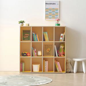 룰루곰 책장 아이방 거실 책꽂이 만화책 낮은 책장 미니 800 3단