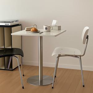 [리퍼] 실븐 스퀘어 테이블 화인트 사각 식탁 카페 거실 2인 600