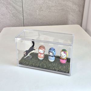 가챠 케이스 캡슐토이 정리 미니 피규어 진열장 굿즈 케이스 스퀘어 와이드