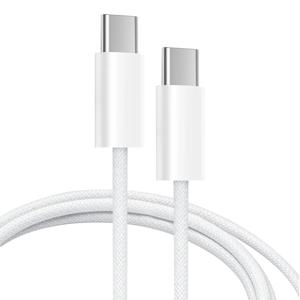 뉴클 65W 우븐 C타입 to C타입 데이터 충전 케이블 2M