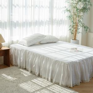마샬 화이트  베드스커트 침대스커트 침대커버 매트리스커버 (6size)