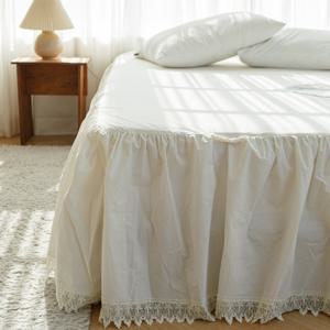 마샬 아이보리  베드스커트 침대스커트 침대커버 매트리스커버 (6size)