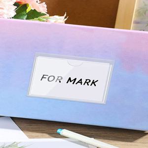 접착 라벨지 투명 네임 스티커 8P 7.5x4.5 DD-12285