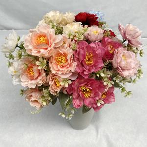 생화같은 모란 성묘 조화 인테리어 납골당 장식 꽃다발 꽃 장식 인조