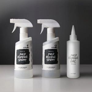 곰팡이제거제 3종패키지 (곰팡이제거제500ml+곰팡이항균제500ml+곰팡이제거젤220g)