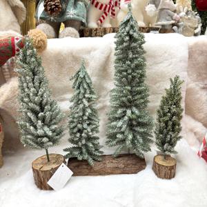 크리스마스 내추럴 하얀 눈 내린 미니 측백나무 조화 미니트리 감성 인테리어 테이블소품