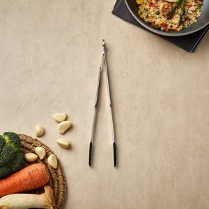 프리미어 스텐304 실리콘 엣지 요리 핀셋 31cm