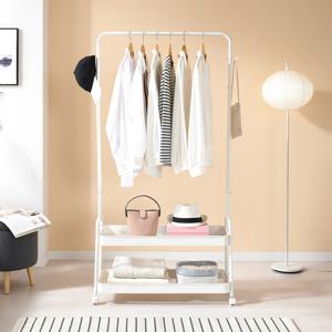 [리퍼] 이동식 수납 트롤리 행거 2단 800