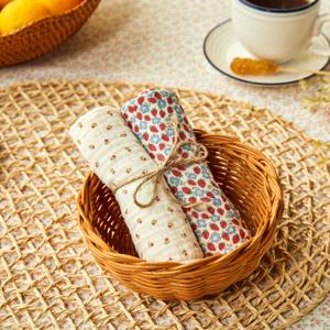 L 도톰한 4중지 살림 거즈행주 2P 딸기