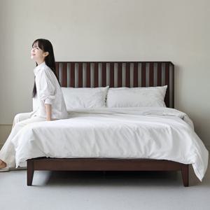 테네로 고무나무 원목 침대 프레임
