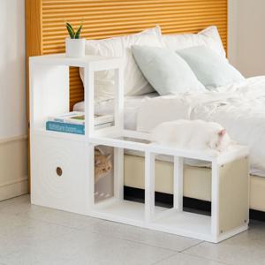 침실 미니 캣타워 숨숨집4칸+스크래쳐1장포함