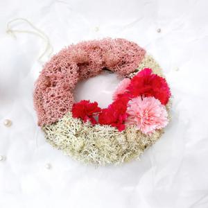 카네이션 리스 스칸디아모스 인테리어소품 만들기세트 어버이날