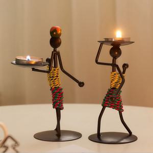 북유럽 메탈 인형 촛대 집들이 결혼선물