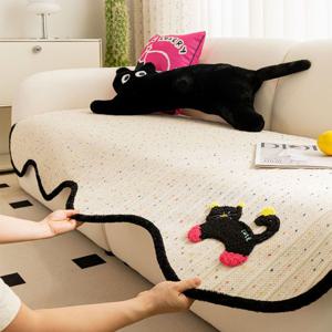 [해외] 북유럽 모던 고양이 사계절 소파패드 비정형 쇼파매트 커버 2color 20size