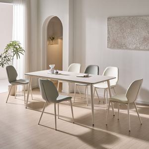 아렌트 6인용 테이블 포세린 세라믹 식탁 세트 의자6