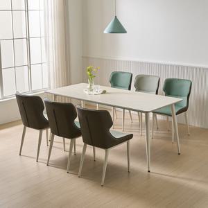 모엘 6인용 다이닝 테이블 포세린 세라믹 식탁 세트 의자6