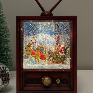 크리스마스선물 오르골 워터볼 스노우볼- 레트로TV