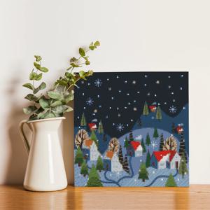 DIY 보석십자수 액자형캔버스_계절시리즈 오 홀리나잇 (30X30)