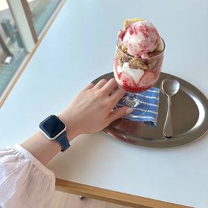 애플워치 갤럭시워치 모든 기종 호환 프리미엄 데님 슬림핏 스트랩