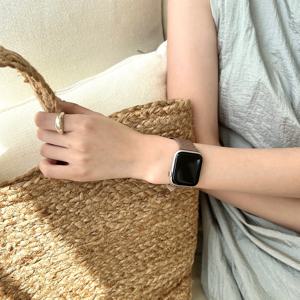 애플워치 모든 기종 호환 이태리 레더 인트레치아토 위빙 가죽스트랩