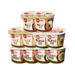 햇반 컵반 베스트세트B 10개(스팸김치x2+치킨마요x2+스팸마요x2+제육x2+강된장x2)