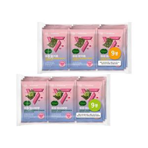 비비고 x 세븐틴 돌김 참기름 4g 9입 x1개+와사비맛 4g 9입 x1개 (총 18봉)