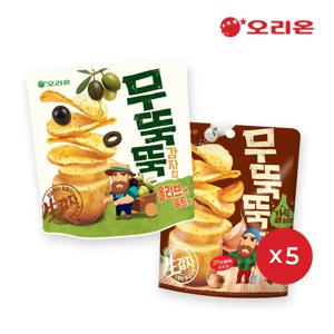 무뚝뚝감자칩 올리브앤솔트 92g x 5개 + 무뚝뚝감자칩 갈릭솔트 106g x 5개