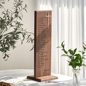 교회 기독교 인테리어 대형 나무 원목 십자가 성경구절 각인 맞춤 커스텀 주문제작