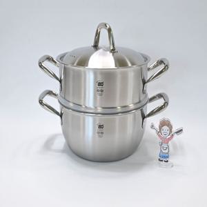 프리미엄 스톡홀름 IH 통3중 2단 스텐찜웍 24cm 인덕션 샤브샤브 전골 냄비