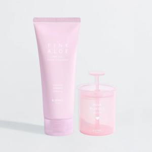 핑크알로에 파하 젤폼클렌저 + 클렌징 버블메이커(색상랜덤발송) 세트