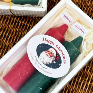 크리스마스 오브제 테이퍼 돔 기둥 베이직 캔들 / 인테리어 집꾸미기 소품