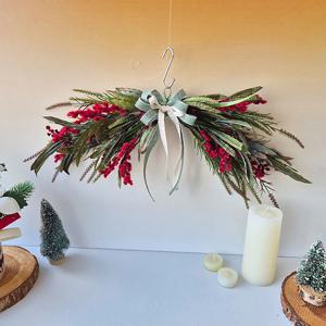 레드폼폼 열매 크리스마스 가랜드