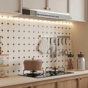 레트로 주방 시트지 시공 셀프 방수 방염 필름 현관 욕실 타일 가구 리폼