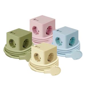 제로갭 슬림 납작 큐브멀티탭 3구 고용량 4000w usb 고속충전