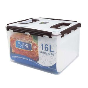 조은락 탱크 투명 핸들 밀폐용기 손잡이 김치통 김장통 16L