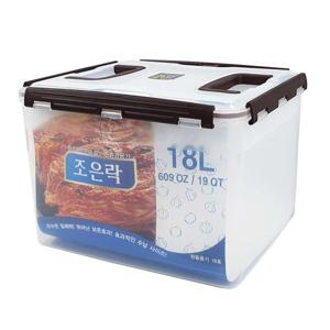 조은락 탱크 투명 핸들 밀폐용기 손잡이 김치통 김장통 18L