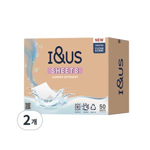 초고농축 세탁 시트세제 체리블라섬향 50매입 2세트(100매입) 한장 빨래 세제
