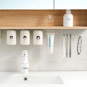 무타공 거꾸로 스텐 컵 상부장 부착식 자석 홀더 양치컵 정리대 2P 3P 4P