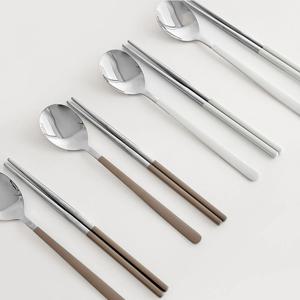 심플 수저세트 4P 커트러리 신혼 수저