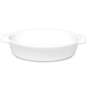 러브앤아트 본차이나 타원 그라탕 화이트 그라탕기 도자기 식기 8347