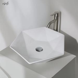 육각 세면대 육각형 탑볼세면대 탑볼도기 욕실 세면대 009