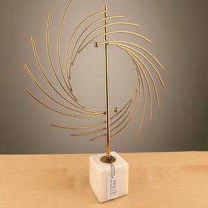 [리퍼]인도 핸드메이드 데스크장식 골드 화이트스톤 인테리어 오브제 챠크리